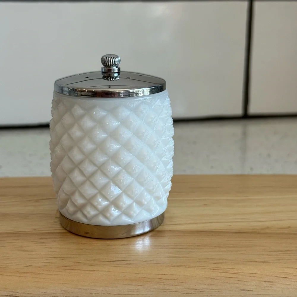 Vintage George Thompson Corporation Milk Glass Salt Shaker 3